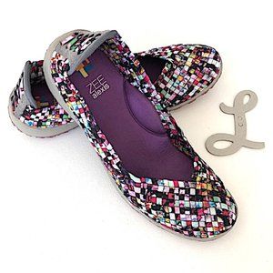 Zee Alexis Mosaic Multicolor Woven Slip-on Sneaker